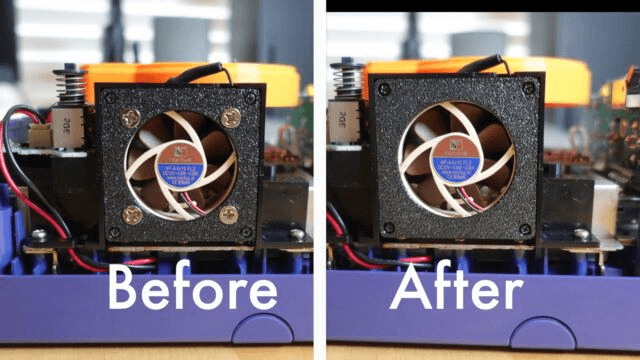 GameCube Noctua Fan Replacement 3D Printed bracket