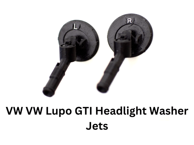 VW Lupo GTI Headlight Headlamp Washer Jets Cleaners Caps 3D Volkswagen