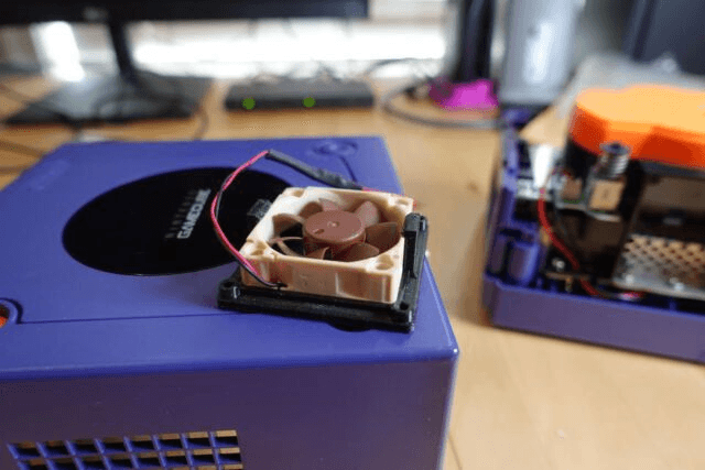 GameCube Noctua Fan Replacement 3D Printed bracket