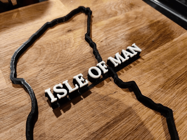 Isle of Man 3D printed Race Track Motorsport TT Motorbike