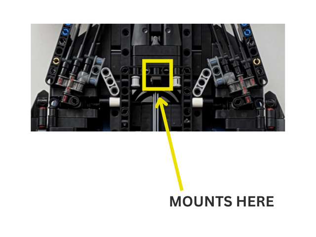LEGO TECHNIC 42206 Red Bull F1 Car VERTICAL Wall Mount Stand - RB20 EMBOSSED