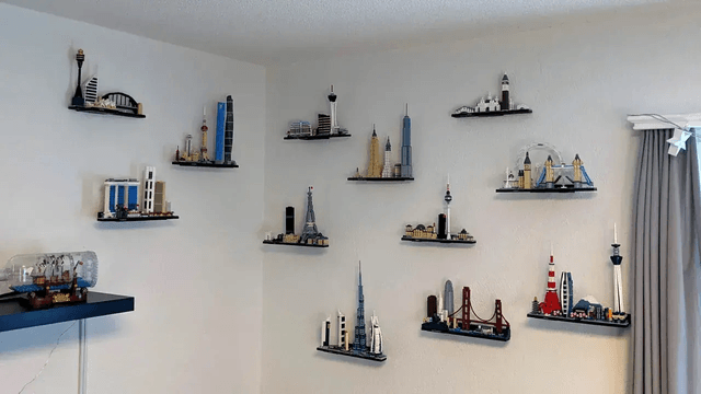 WALL MOUNTS for Lego ARCHITECTURE SKYLINE SETS