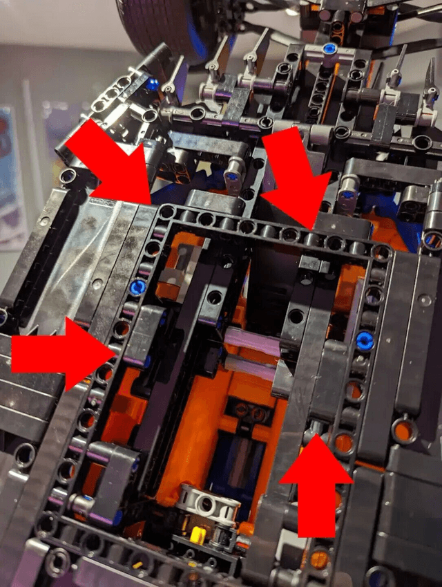 VERTICAL Wall mount for LEGO McLaren F1 Car (42141)