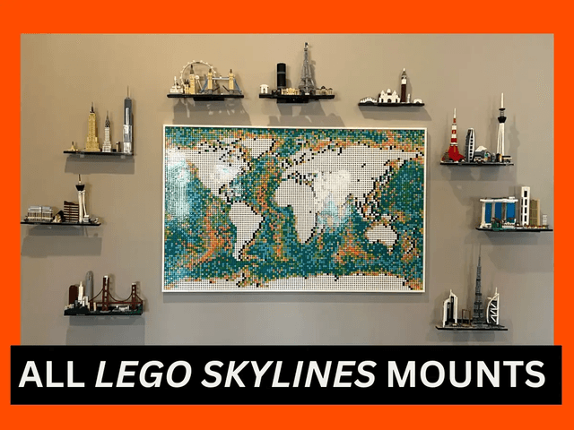 WALL MOUNTS for Lego ARCHITECTURE SKYLINE SETS
